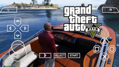Picture of GTA 5 PPSSPP ISO with GTA 5 Logo
