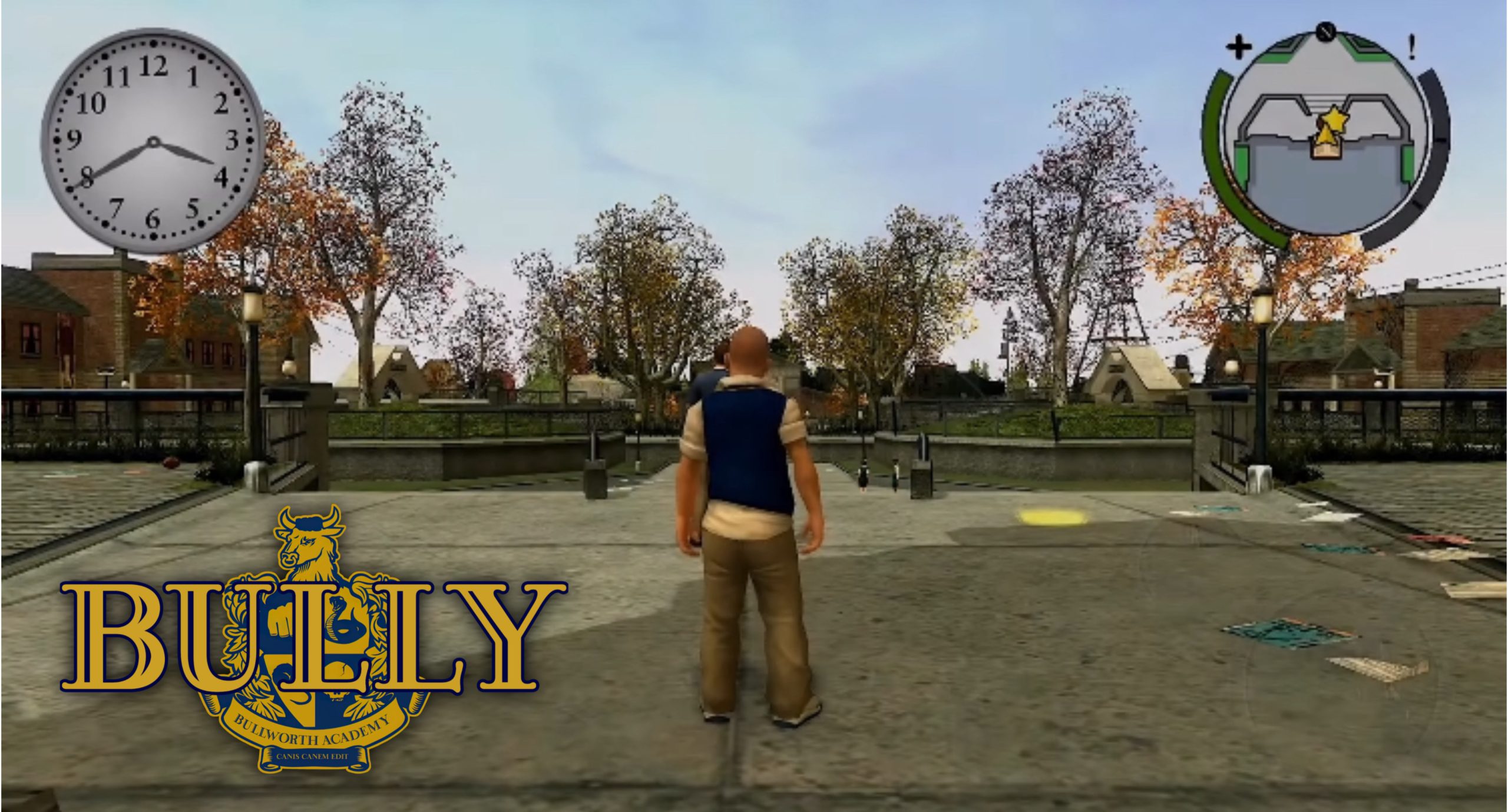 Bully Anniversary Edition APK protagonist with a logo of the game