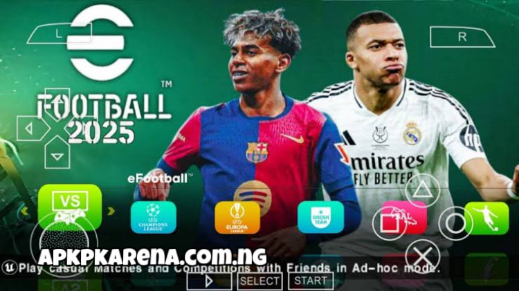 Efootball 2025 PPSSPP ISO
