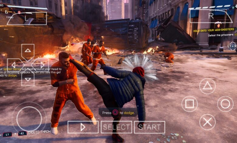 Spiderman Miles Morales PSP ISO